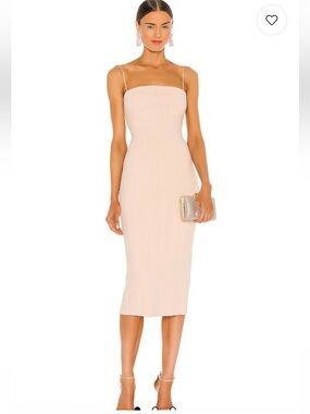 X REVOLVE MISHA Irisa Dress in Pink Nude Women’s Size 8 NEW